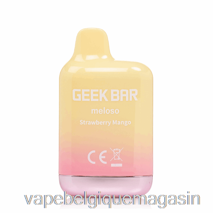 Vape Juice Geek Bar Meloso Mini 1500 Fraise Mangue Jetable